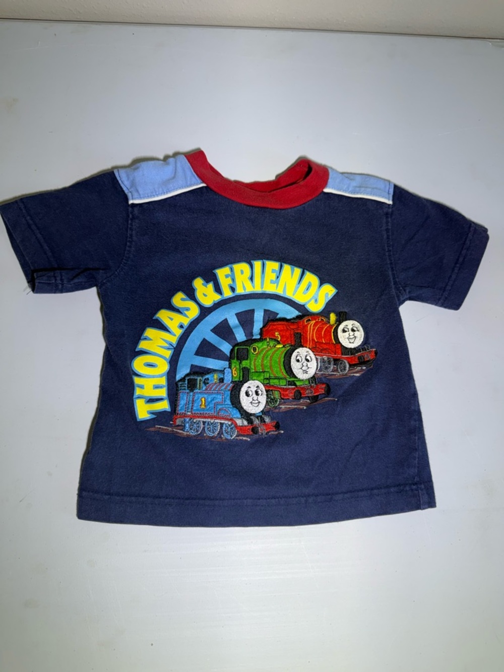 Thomas & Friends Navy Tee with Multicolor Train Graphic